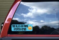 10in x 3in Blue New Pumpkin the Patch Baby Bumper Sticker Vinyl Decal