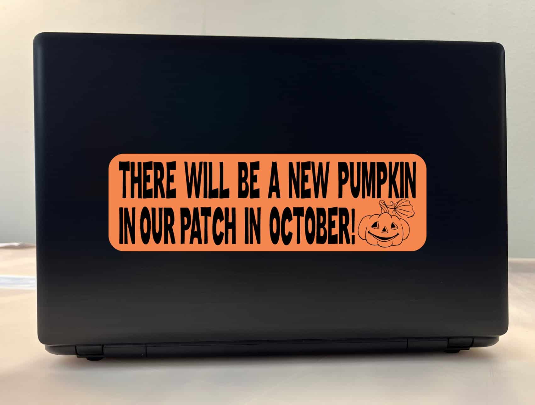 10in x 3in New Pumpkin Our Patch Baby Bumper Sticker Vinyl Stickers