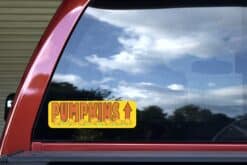 10in x 3in Pumpkins Ahead Thanksgiving Sticker Vinyl Holiday Decal Stickers