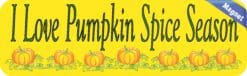 10in x 3in Pumpkin Spice Magnet Magnetic Autumn Vehicle Bumper Magnets