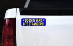 10in x 3in Dogs Bite Magnet Magnetic Animal Vinyl Caution Sign Magnet