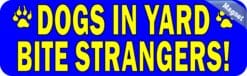 10in x 3in Dogs Bite Magnet Magnetic Animal Vinyl Caution Sign Magnet
