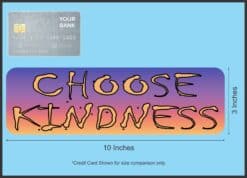 10in x 3in Faded Purple Choose Kindness Magnet Bumper Magnets Inspire Sign