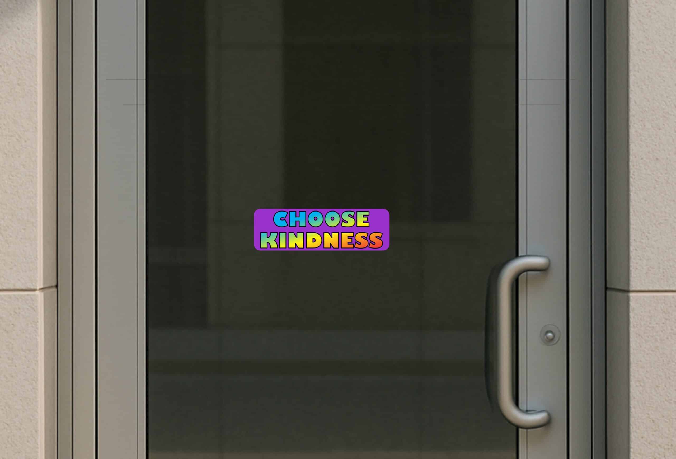 10in x 3in Purple Choose Kindness Bumper Sticker Vinyl Stickers Car Decal