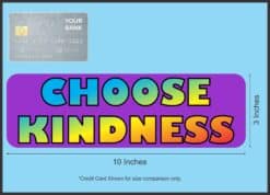 10in x 3in Purple Choose Kindness Magnet Bumper Magnets Inspire Vinyl Sign