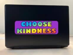10in x 3in Purple Choose Kindness Bumper Sticker Vinyl Stickers Car Decal