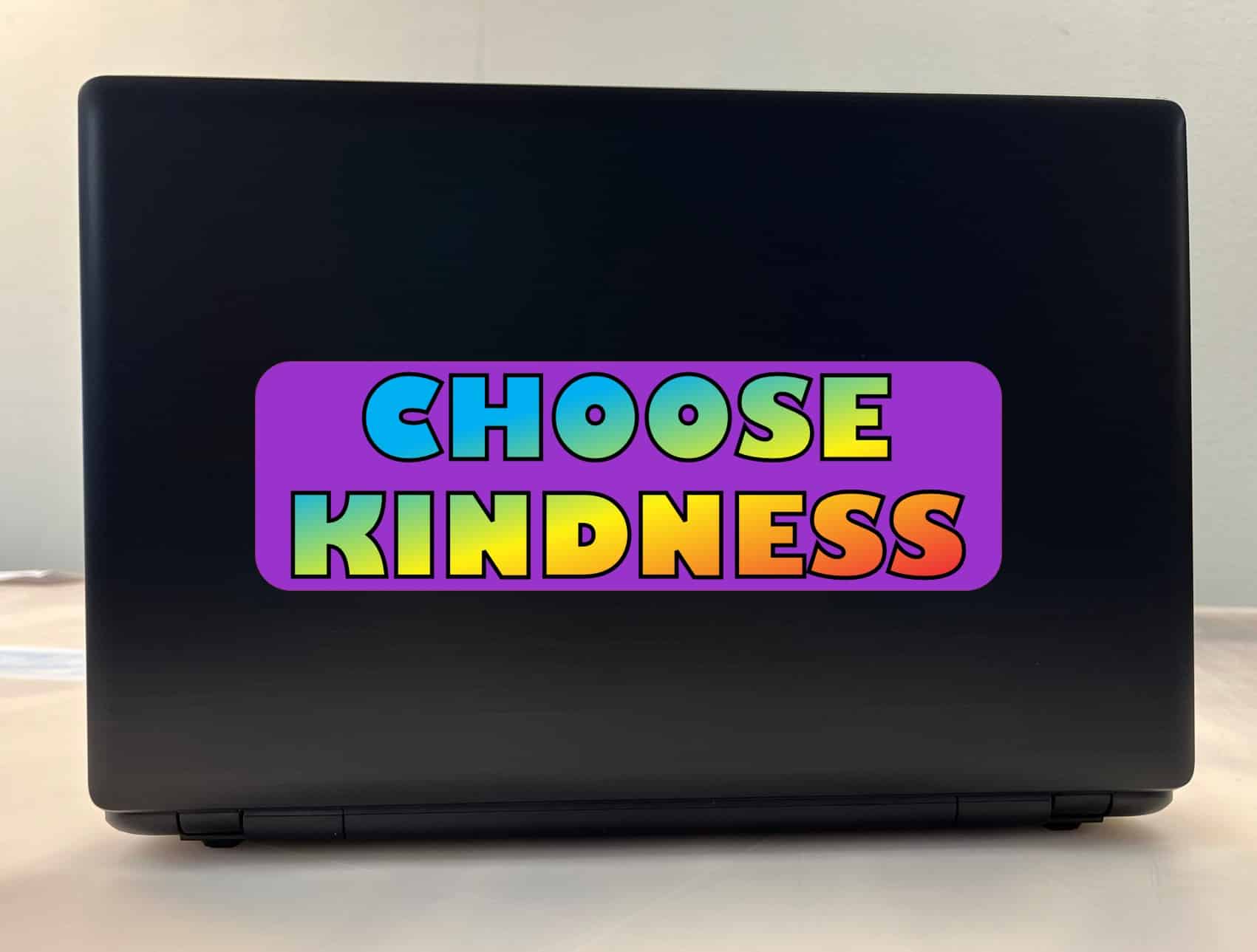 10in x 3in Purple Choose Kindness Bumper Sticker Vinyl Stickers Car Decal