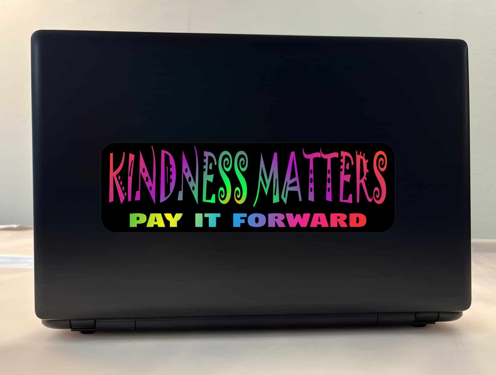 10in x 3in Kindness Matters Pay It Forward Bumper Sticker Vinyl Sign Decal