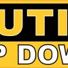 caution step down