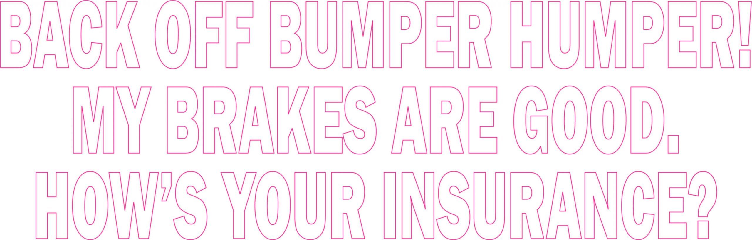 bumper humper sticker
