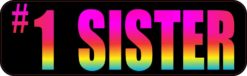 number one sister sticker
