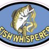 Oval Fish Whisperer Sticker