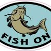 Oval Fish On Sticker