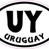 Oval UY Uruguay sticker