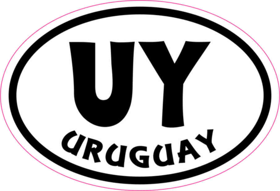 Oval UY Uruguay sticker