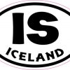 Oval IS Iceland sticker