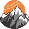 Life is Better in the Mountains sticker