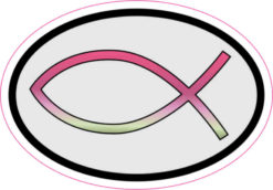 christian fish sticker