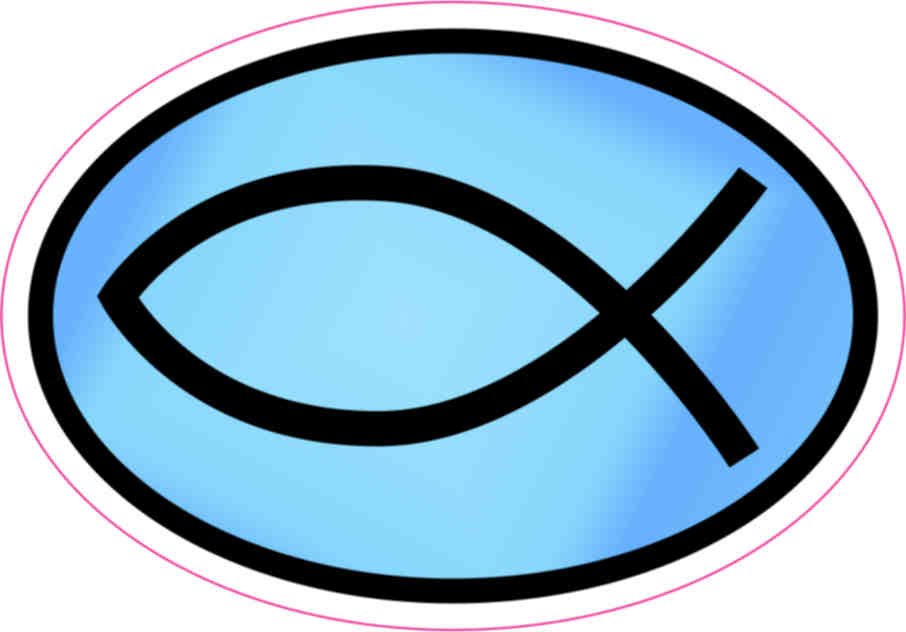 christian fish sticker