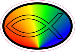 christian fish sticker