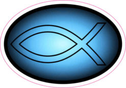 christian fish sticker
