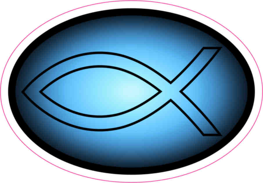 christian fish sticker