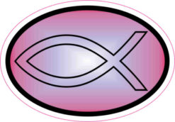 christian fish sticker