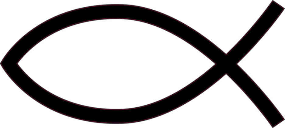 christian fish sticker
