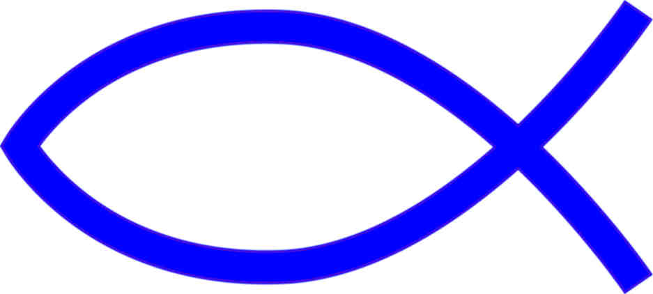 christian fish sticker