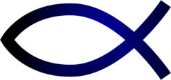 christian fish sticker