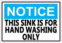 hand washing only