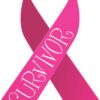 Breast Cancer Survivor Ribbon Vinyl Sticker