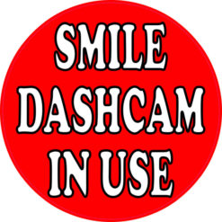 dashboard camera sticker