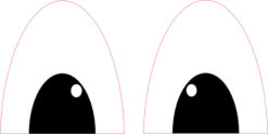 funny eyes sticker