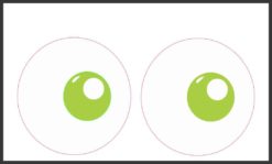 funny eyes sticker