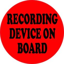 recording device sticker
