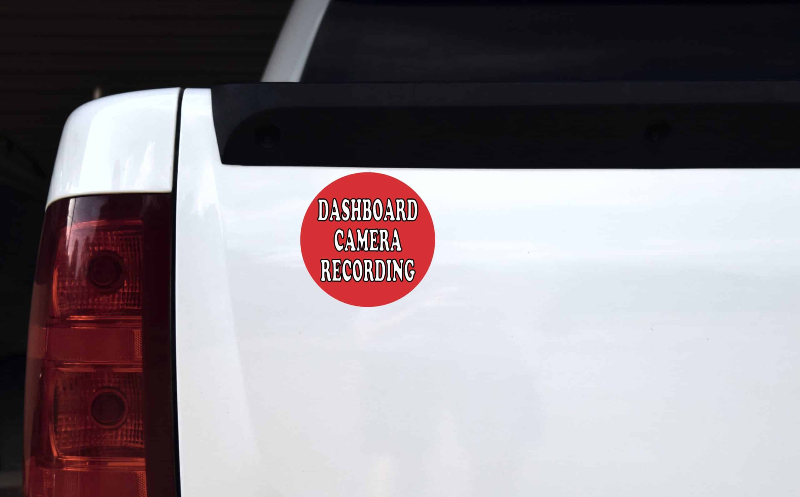 5X5 Recording Dashboard Camera Sticker Car Bumper Stickers Vinyl Cup Decal - Image 3