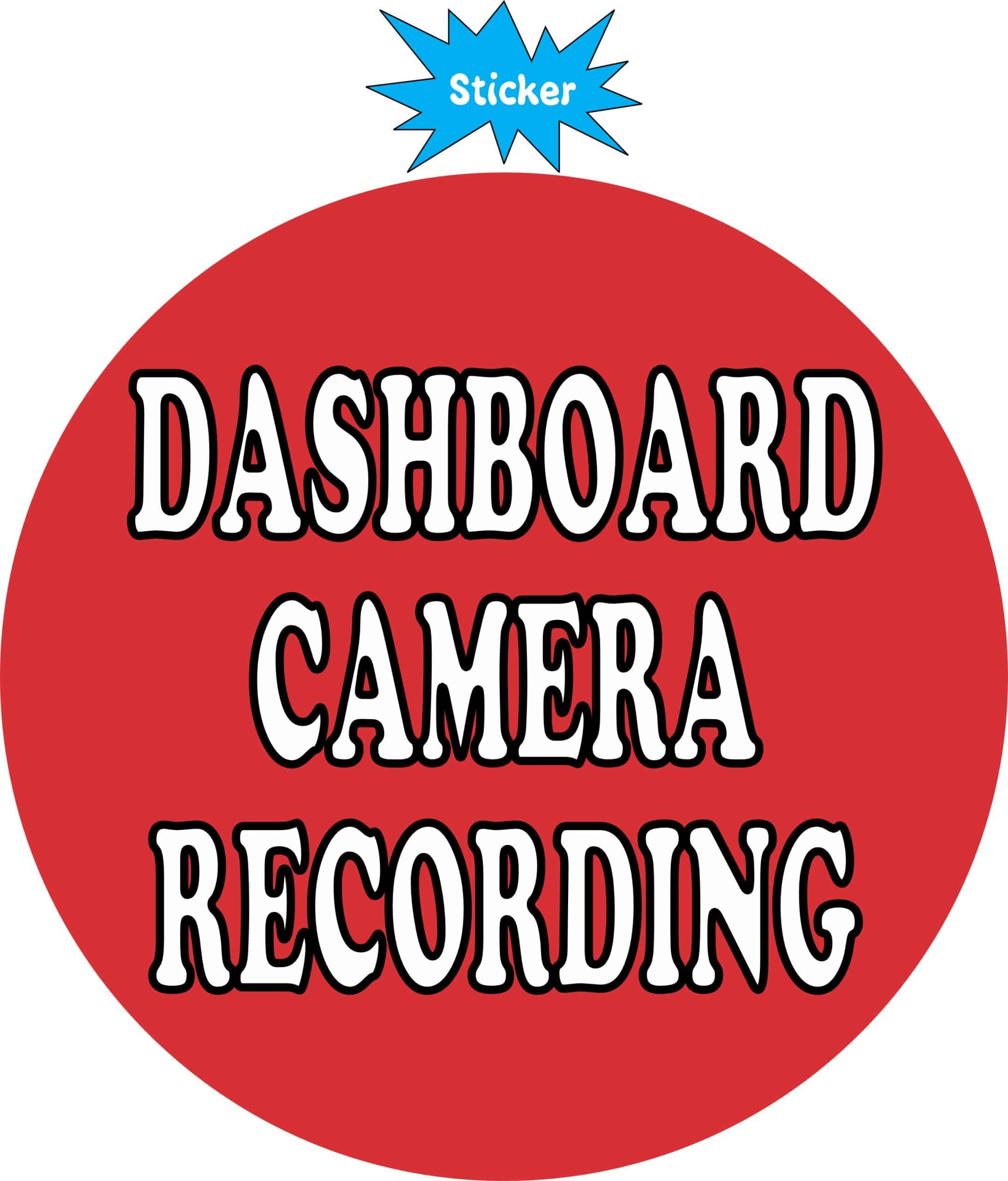 5X5 Recording Dashboard Camera Sticker Car Bumper Stickers Vinyl Cup Decal - Image 2