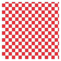 Red Checkered Hobby Cutter Vinyl Sticker