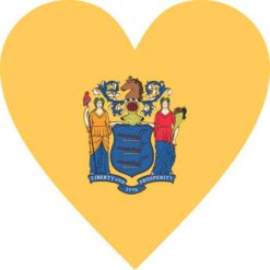 New Jersey Heart Sticker