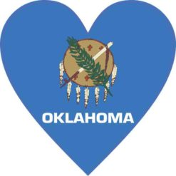 Oklahoma Heart Sticker
