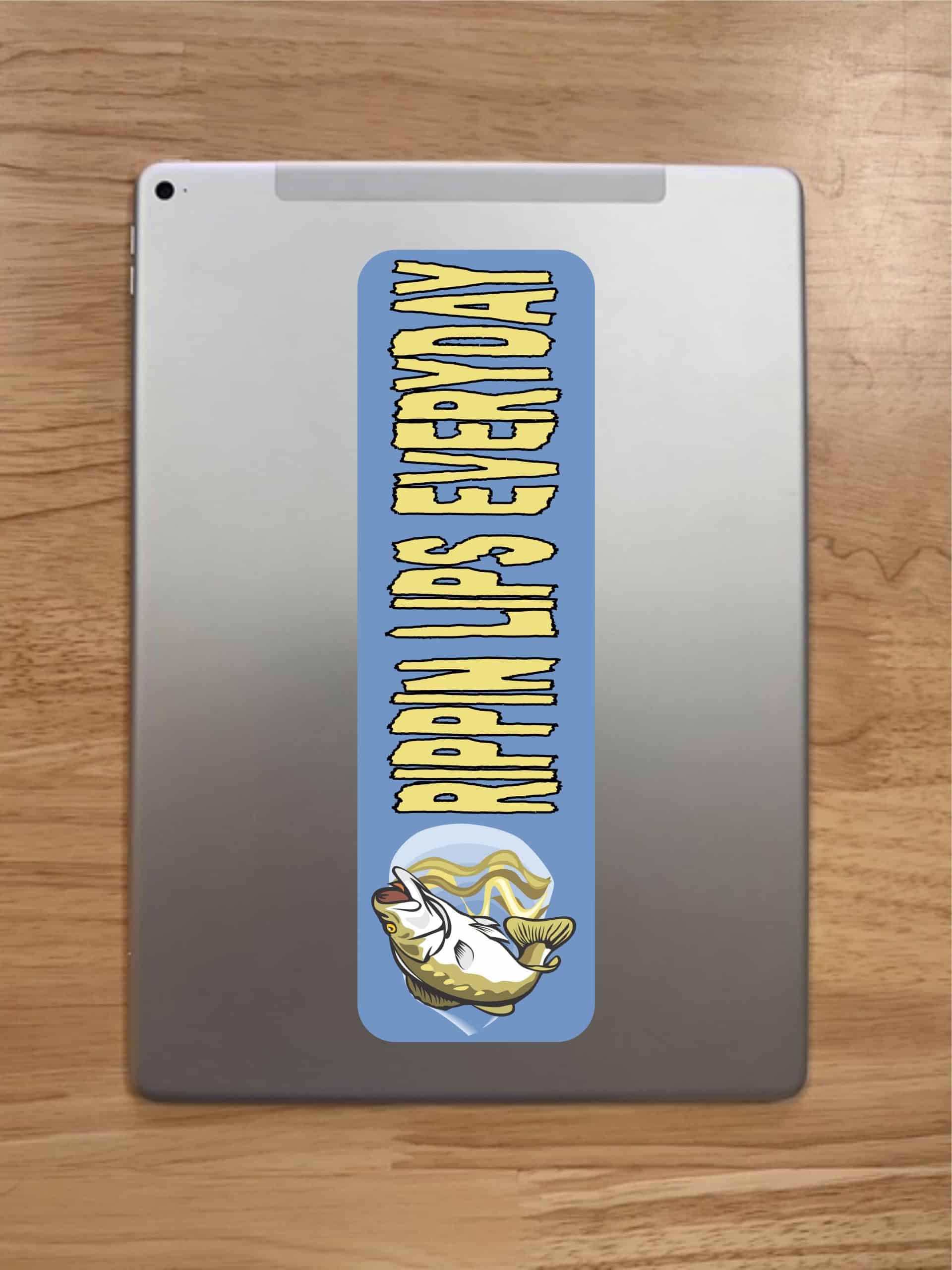 10in x 3in Rippin Lips Bumper Sticker Vinyl Sports Fishing Decal Stickers - Image 7