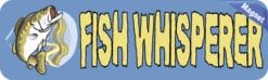 10in x 3in Fish Whisperer Fishing Bumper Magnet Magnetic Vinyl Bass Magnets