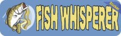 10in x 3in Fish Whisperer Bumper Sticker Vinyl Sports Fishing Decal Stickers
