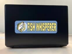 10in x 3in Fish Whisperer Bumper Sticker Vinyl Sports Fishing Decal Stickers