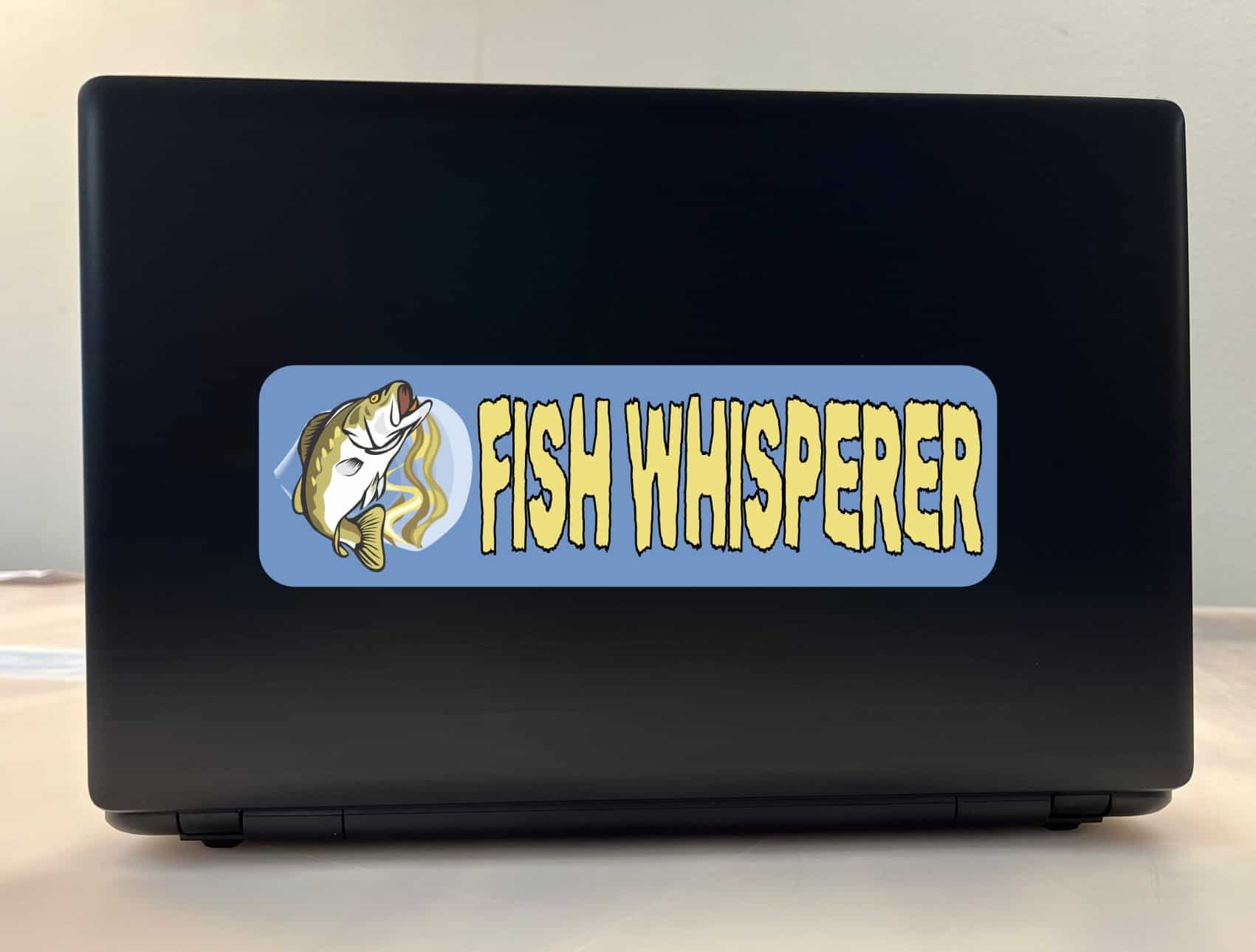 10in x 3in Fish Whisperer Bumper Sticker Vinyl Sports Fishing Decal Stickers