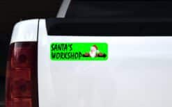 10in x 3in Santa's Workshop Magnet Magnetic Christmas Holiday Magnets