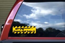 10in x 3in Come And Take It Bumper Sticker Vinyl Caution Sign Vehicle Decal