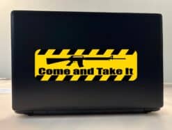 10in x 3in Come And Take It Bumper Sticker Vinyl Caution Sign Vehicle Decal