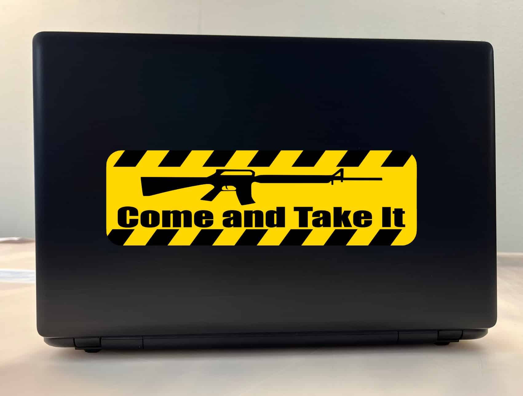 10in x 3in Come And Take It Bumper Sticker Vinyl Caution Sign Vehicle Decal